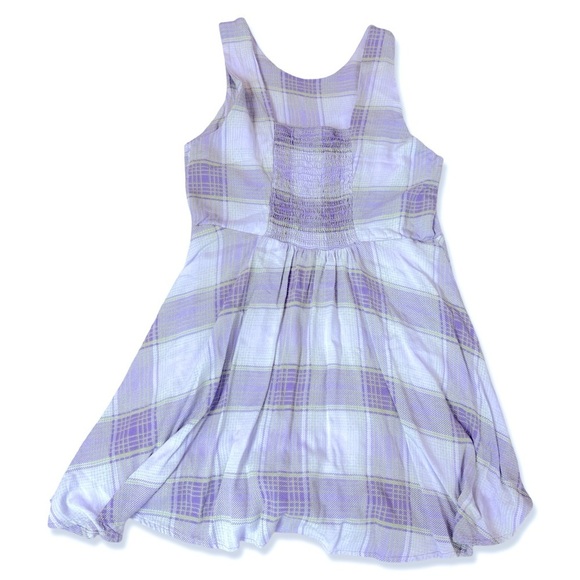 ⭐️FOREVER 21 KIDS Sleeveless Plaid Romper Dress - Picture 2 of 4